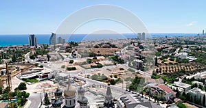 Aerial Russian church, Limassol, Cyprus