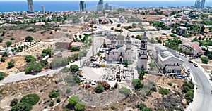 Aerial Russian church, Limassol, Cyprus