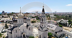 Aerial Russian church, Limassol, Cyprus