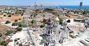 Aerial Russian church, Limassol, Cyprus