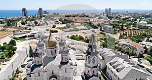 Aerial Russian church, Limassol, Cyprus