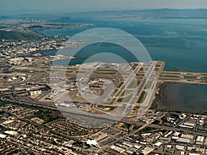 Aerial San Francisco Airport photo