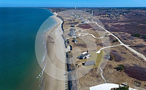 Aerial at Sankaty, Nantucket d Showing the Beach and Ocean