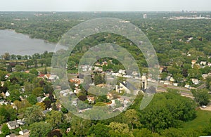 Aerial scenery from Minneapolis