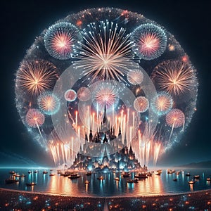 Aerial shells Large, spherical fireworks that explode