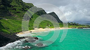 Aerial Shoot, Hawaii, Island Oahu, Makapuu Point, Pacific Ocean, Waimanalo Bay, Makapuu Beach