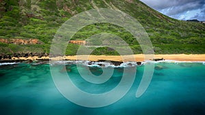 Aerial Shoot, Hawaii, Island Oahu, Pacific Ocean, Hanauma Bay, Honolulu, Maunalua Bay, Kahauloa Cove