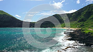 Aerial Shoot, Hawaii, Island Oahu, Waimanalo Bay, Makapuu Point, Pacific Ocean, Makapuu Beach