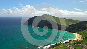 Aerial Shoot, Island Oahu, Hawaii, Makapuu Beach, Makapuu Point, Pacific Ocean, Waimanalo Bay