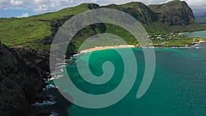 Aerial Shoot, Island Oahu, Hawaii, Waimanalo Bay, Makapuu Beach, Pacific Ocean, Makapuu Point