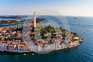 Aerial shoot of Rovinj, Croatia