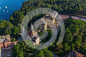 Aerial shoot of Rovinj, Croatia