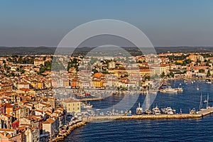 Aerial shoot of Rovinj, Croatia