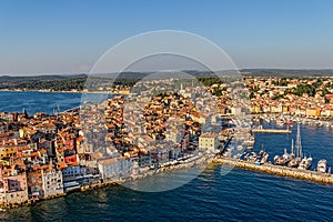 Aerial shoot of Rovinj, Croatia