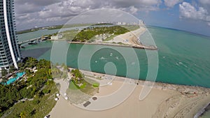 Aerial shot of Bal Harbour