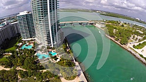 Aerial shot of Bal Harbour