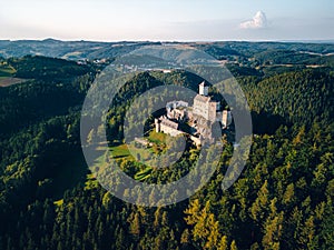 Aerial shot of castle Rappottenstein