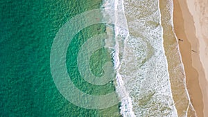 Aerial shot of coast line around Noosa in the Sunshine coast