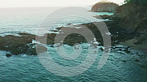 Aerial shot of a Costa Rica Beach in the Guanacaste Province.