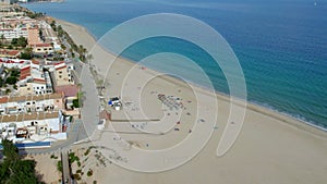 Aerial shot, drone point of view Mil Palmeras