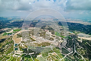 Aerial shot Pinar de Campoverde village. Spain photo