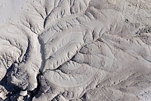 Aerial shot of erosion patterns