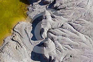 Aerial shot of erosion patterns