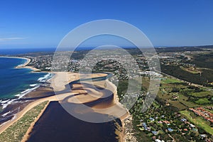 Aerial Shot of Knysna in the Garden Route, South Africa