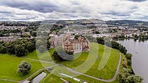 Aerial Linlithgow Palace Drone from above