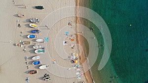 Aerial Shot over Tossa de Mar - Spain photo