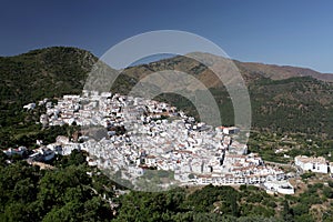 Aerial shot of Pueblos Blancos, Spain photo