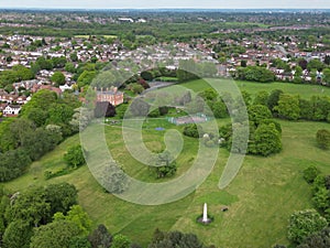 Aerial shot of Redhouse Park in Sandwell, UK photo