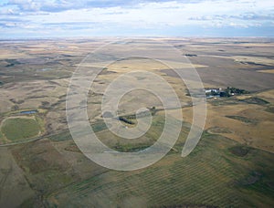 Aerial shot of Saskatchewan
