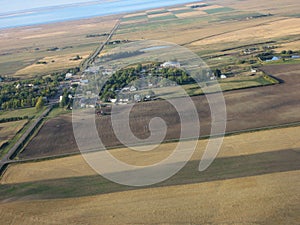 Aerial shot of Saskatchewan