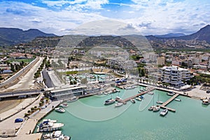 Aerial shot of Xylokastro, Peloponnese. photo