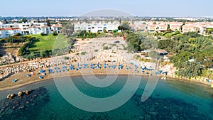 Aerial Sirena beach, Protaras, Cyprus