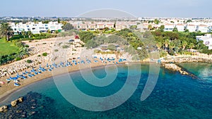 Aerial Sirena beach, Protaras, Cyprus