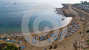 Aerial Sirena beach, Protaras, Cyprus photo