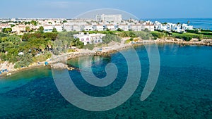 Aerial Sirena beach, Protaras, Cyprus photo