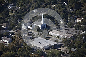 Aerial small town