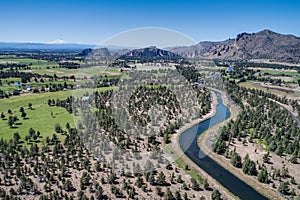 Aerial of the Smith Rock State Park Area