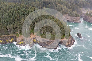 Aerial of Southern Coast of Oregon