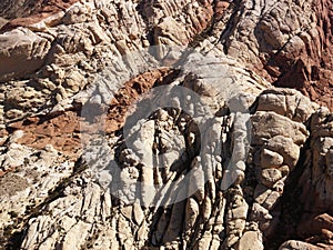 Aerial of southwest red rocks.