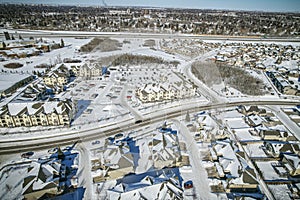 Aerial Splendor of Stonebridge Neighborhood in Saskatoon