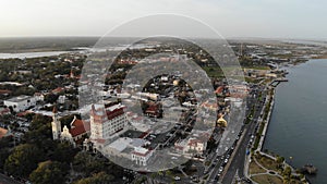 Aerial of St. Augustine, Florida