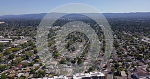 Aerial of Suburbs in Menlo park
