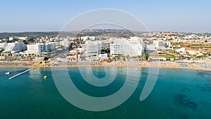 Aerial Sunrise beach, Protaras, Cyprus