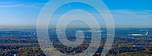 Aerial super telephoto panorama Washington DC USA