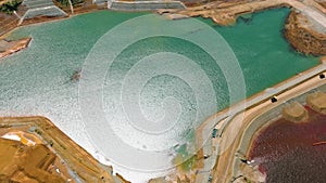 Aerial survey of nickel mining. Philippines.