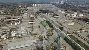 Aerial take of refinery installations